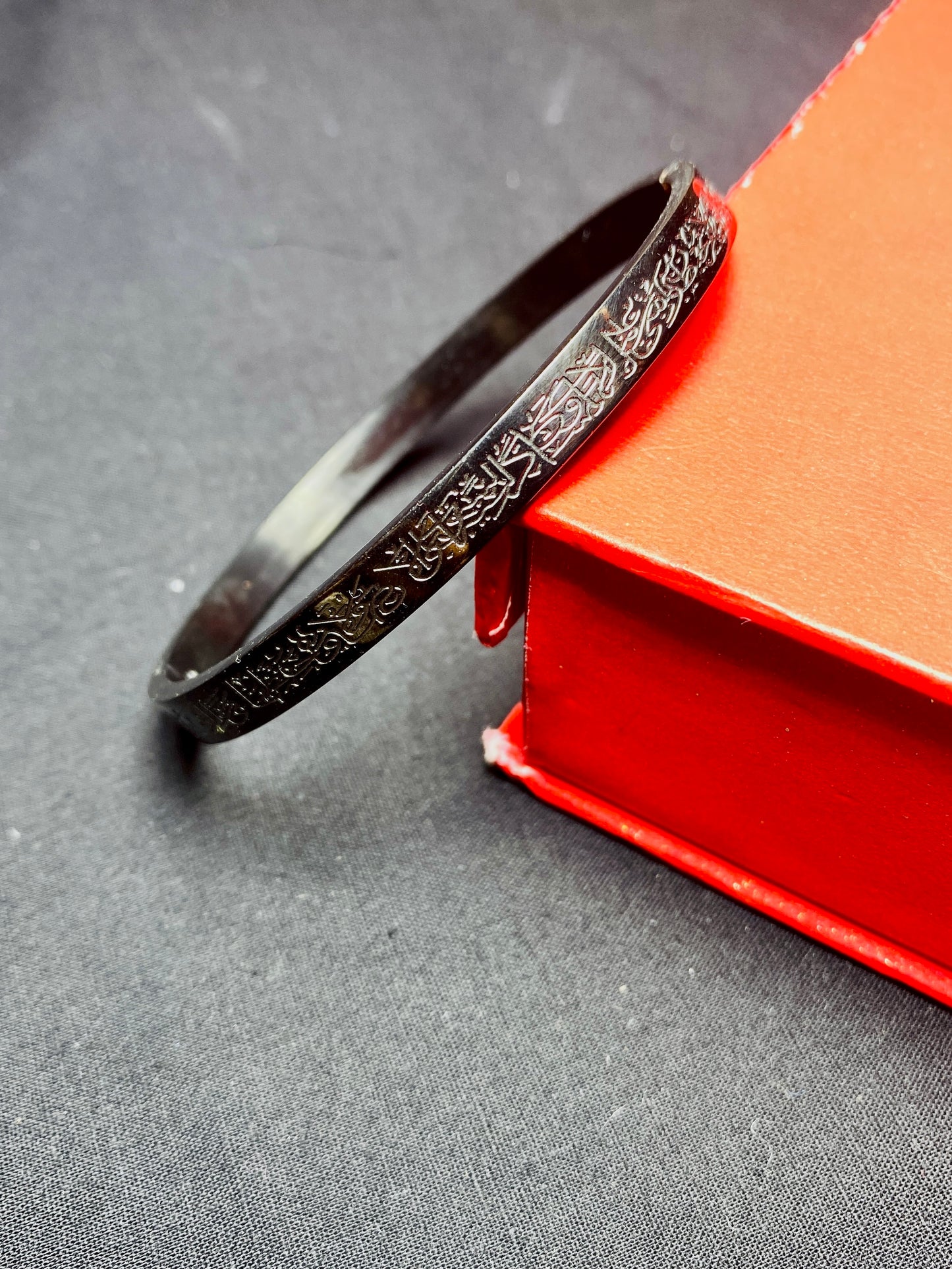 Islamic engraved stainless steel bracelets