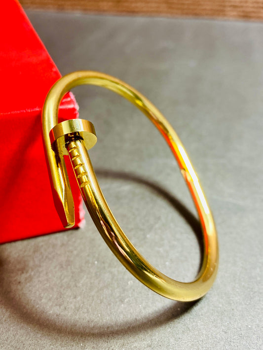 Gold Nail Design Bracelet