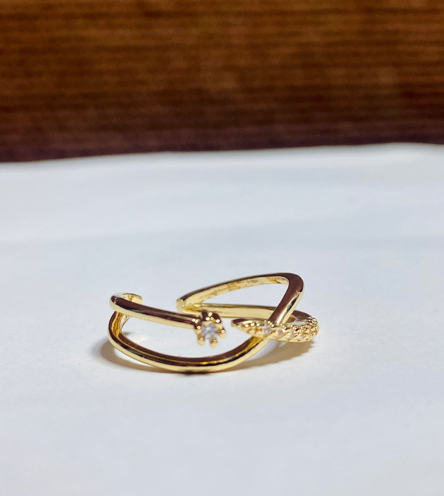 Elegant China Gold and Silver Adjustable Rings.