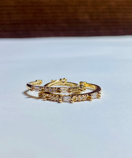 Dainty Double Layer Gold Ring